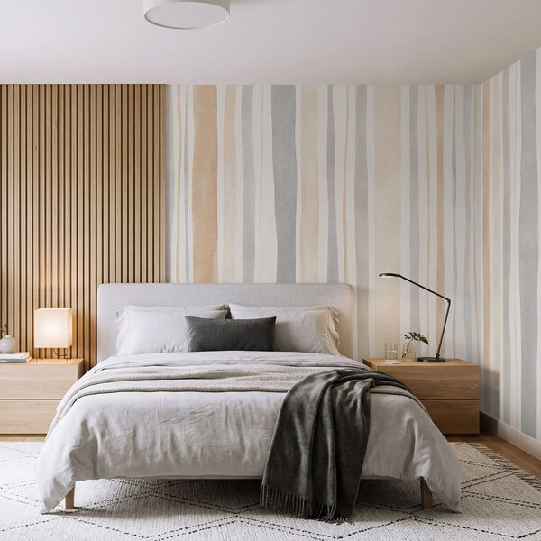 Fotótapéta Elegáns, semleges színű csíkok modern terekhez (Cikkszám: t01134) Fotótapéta Elegáns, semleges színű csíkok modern terekhez (Cikkszám: t01134)