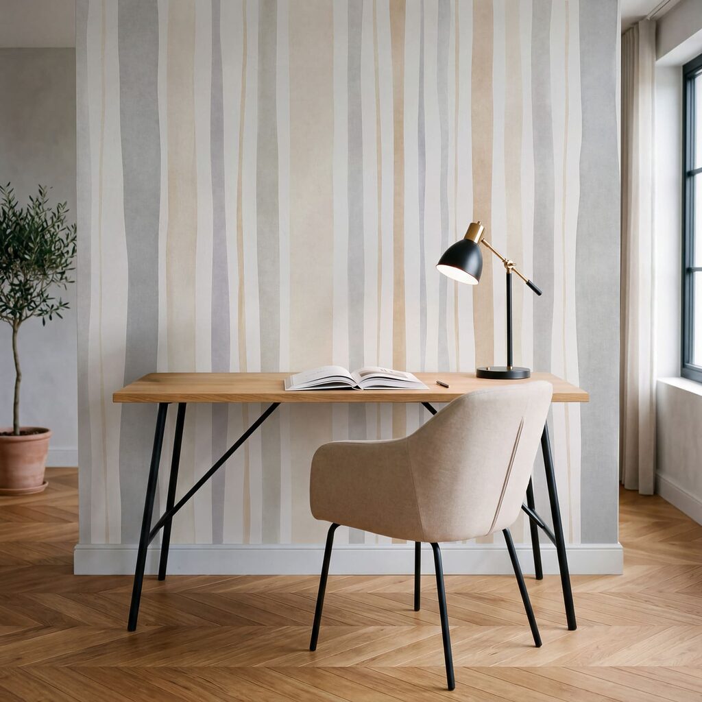 Fotótapéta Elegáns, semleges színű csíkok modern terekhez (Cikkszám: t01134) Fotótapéta Elegáns, semleges színű csíkok modern terekhez (Cikkszám: t01134)